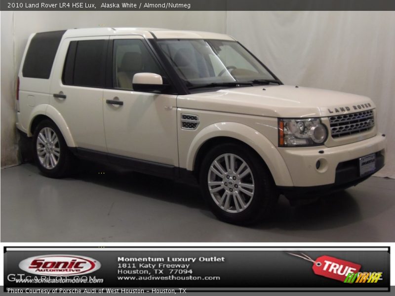 Alaska White / Almond/Nutmeg 2010 Land Rover LR4 HSE Lux