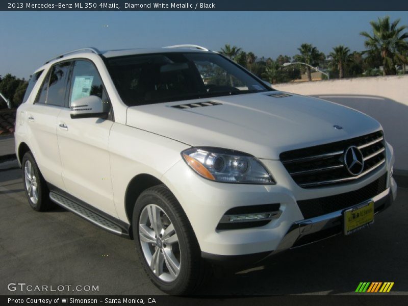 Diamond White Metallic / Black 2013 Mercedes-Benz ML 350 4Matic