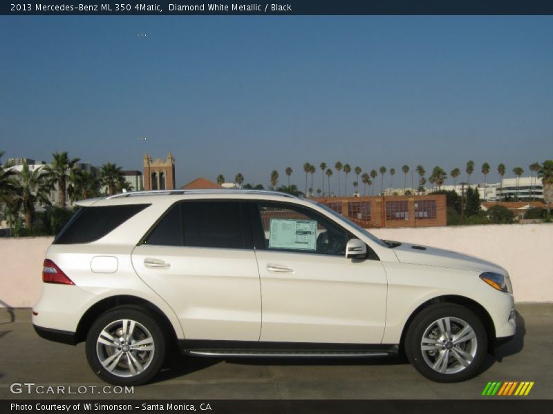 Diamond White Metallic / Black 2013 Mercedes-Benz ML 350 4Matic