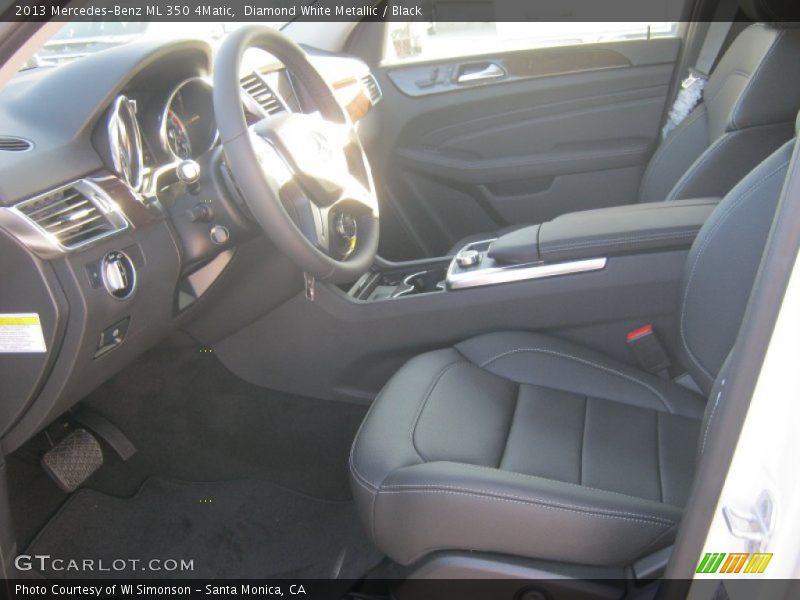 Diamond White Metallic / Black 2013 Mercedes-Benz ML 350 4Matic