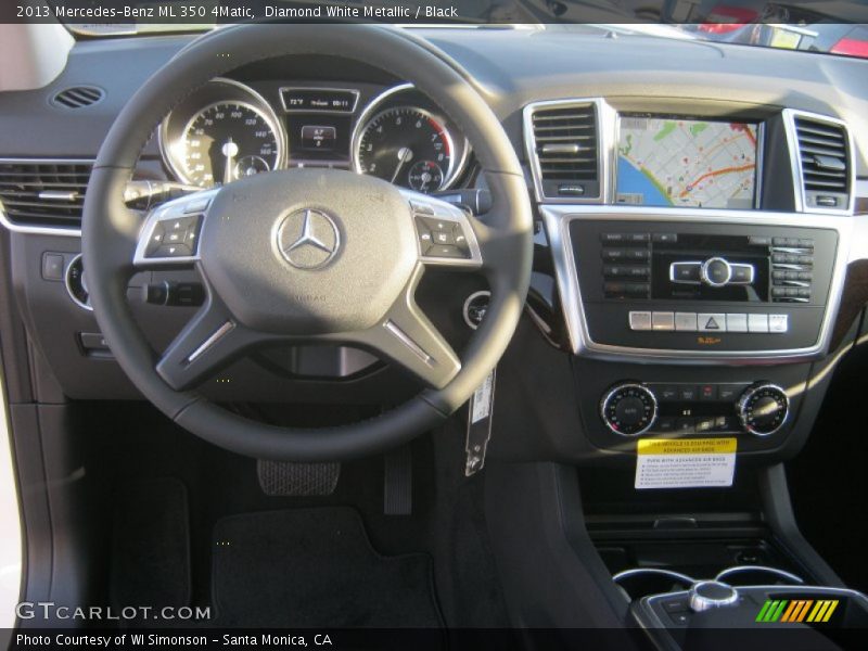 Diamond White Metallic / Black 2013 Mercedes-Benz ML 350 4Matic