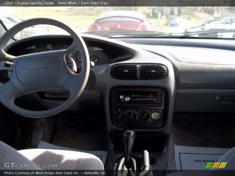 Stone White / Dark Slate Gray 2005 Chrysler Sebring Sedan