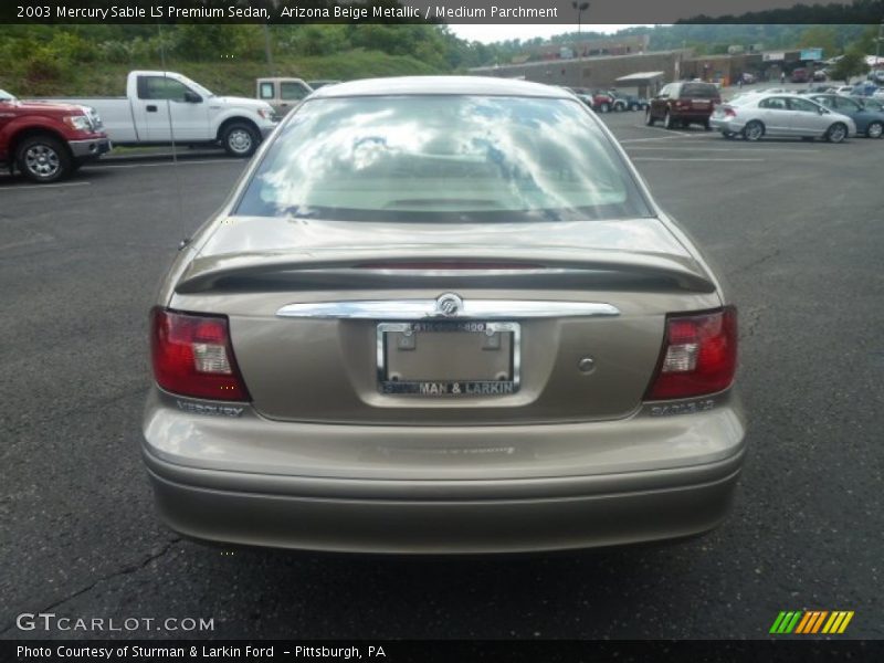 Arizona Beige Metallic / Medium Parchment 2003 Mercury Sable LS Premium Sedan