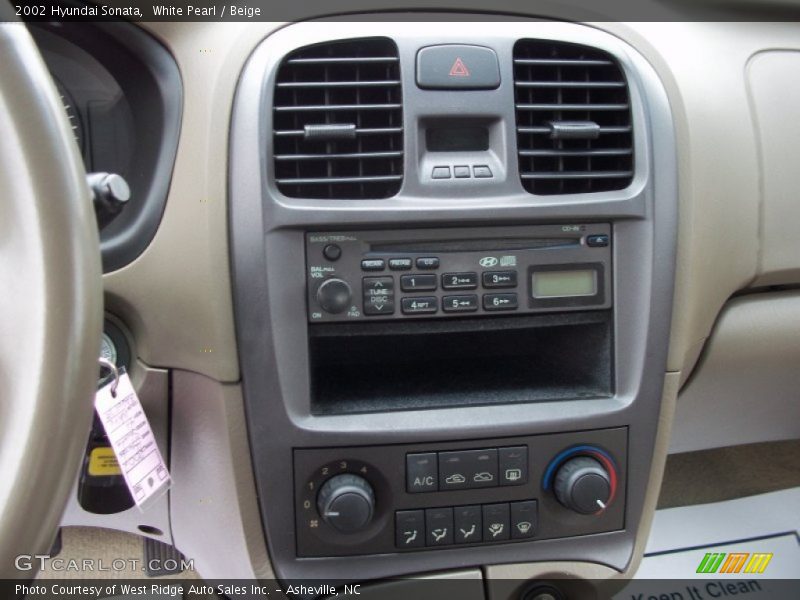 Controls of 2002 Sonata 