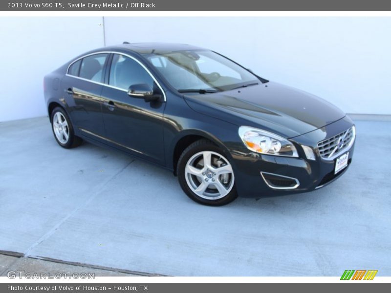 Saville Grey Metallic / Off Black 2013 Volvo S60 T5