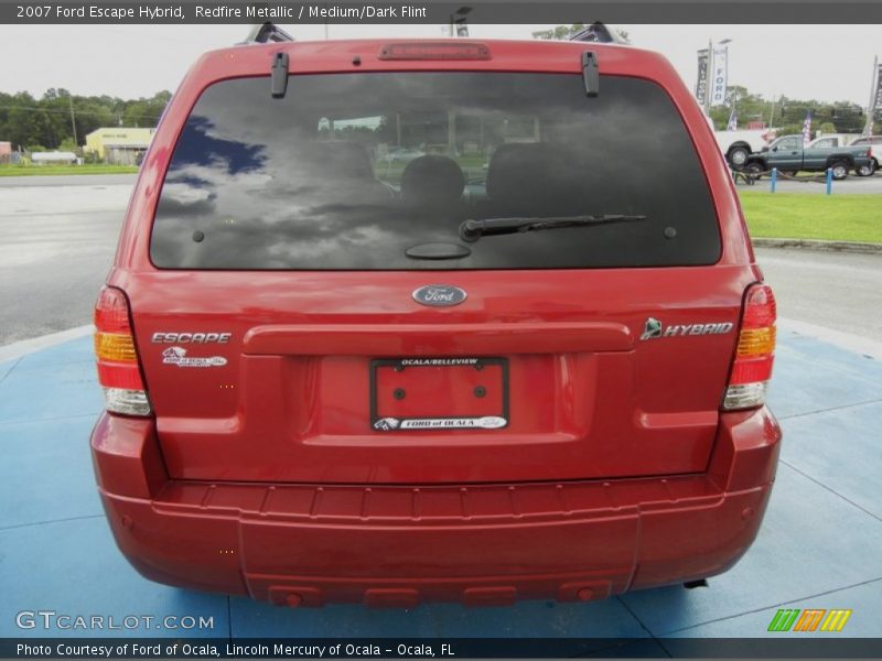 Redfire Metallic / Medium/Dark Flint 2007 Ford Escape Hybrid