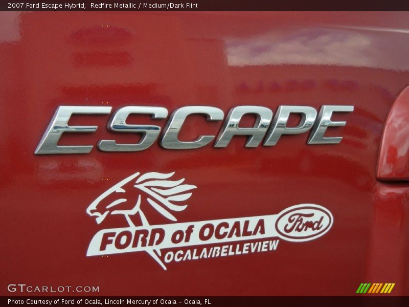 Redfire Metallic / Medium/Dark Flint 2007 Ford Escape Hybrid