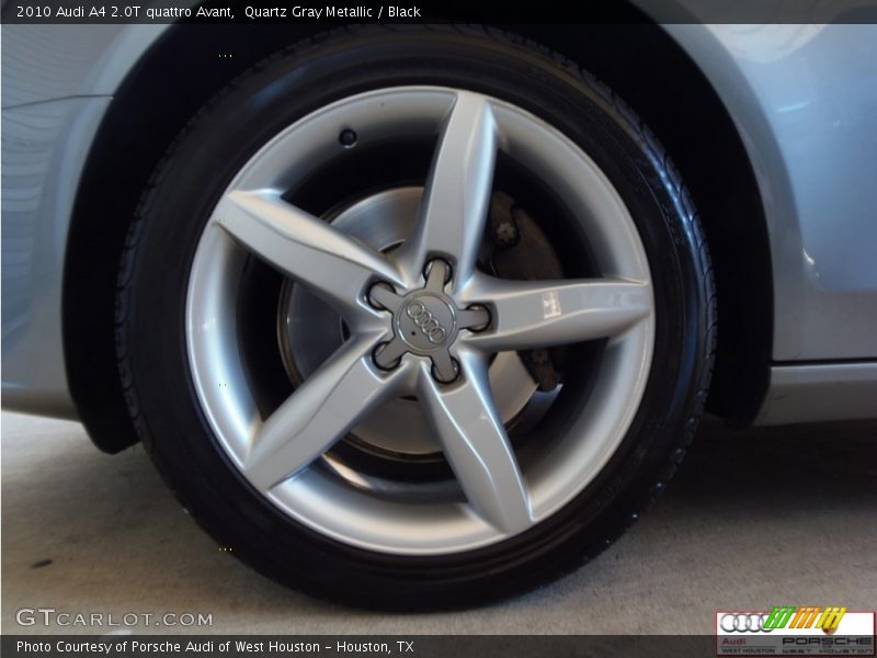 Quartz Gray Metallic / Black 2010 Audi A4 2.0T quattro Avant