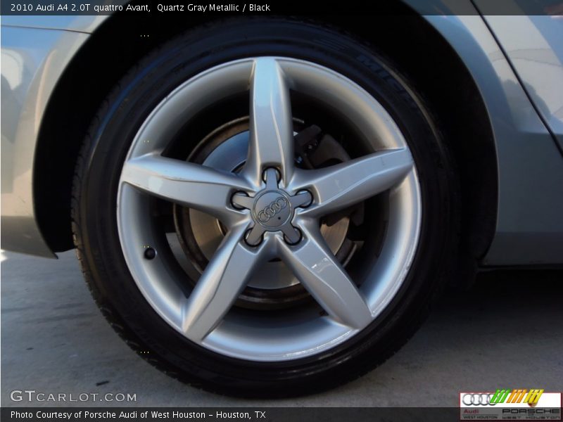 Quartz Gray Metallic / Black 2010 Audi A4 2.0T quattro Avant