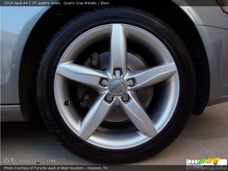 Quartz Gray Metallic / Black 2010 Audi A4 2.0T quattro Avant