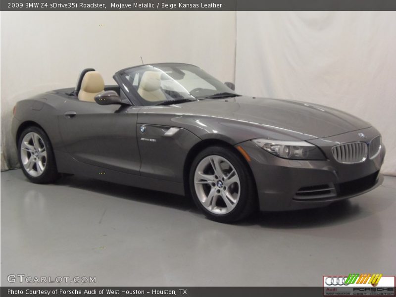 Mojave Metallic / Beige Kansas Leather 2009 BMW Z4 sDrive35i Roadster