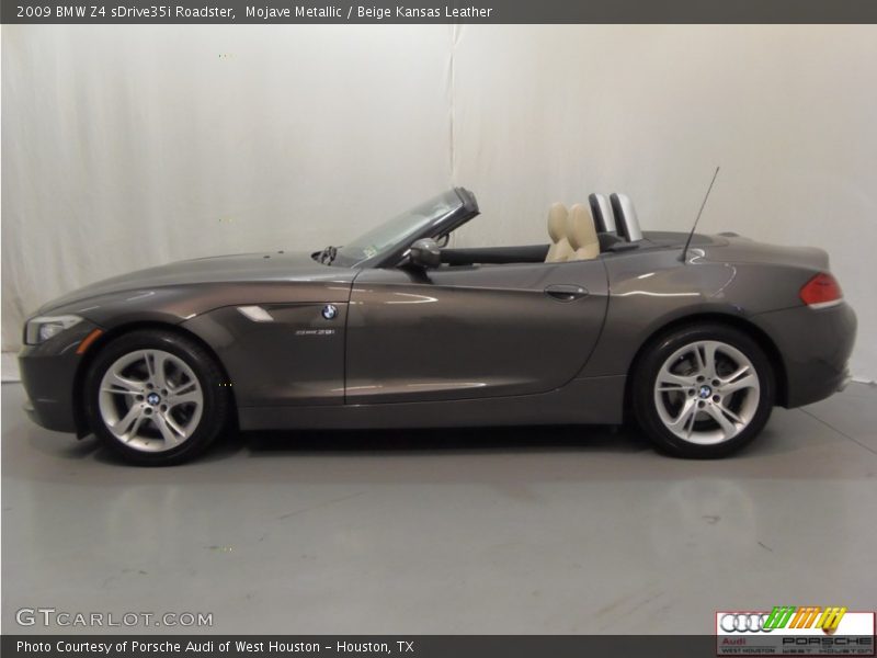 Mojave Metallic / Beige Kansas Leather 2009 BMW Z4 sDrive35i Roadster