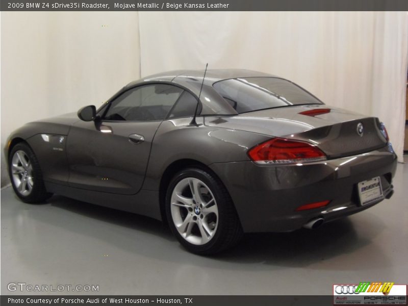 Mojave Metallic / Beige Kansas Leather 2009 BMW Z4 sDrive35i Roadster