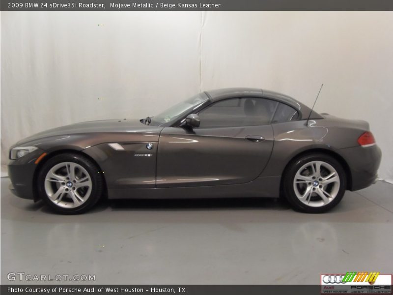 Mojave Metallic / Beige Kansas Leather 2009 BMW Z4 sDrive35i Roadster