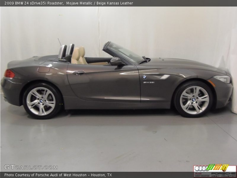 Mojave Metallic / Beige Kansas Leather 2009 BMW Z4 sDrive35i Roadster