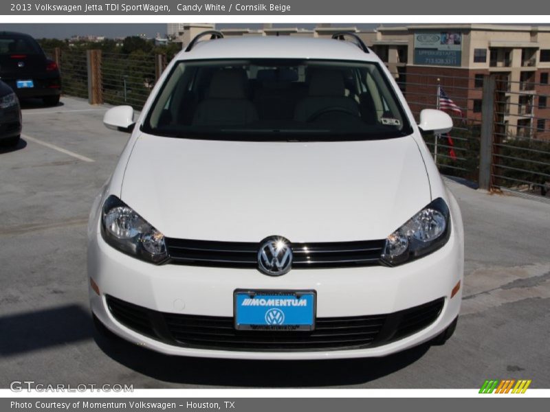 Candy White / Cornsilk Beige 2013 Volkswagen Jetta TDI SportWagen
