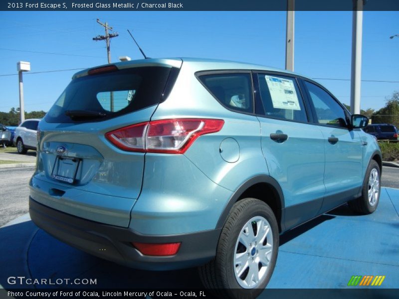 Frosted Glass Metallic / Charcoal Black 2013 Ford Escape S