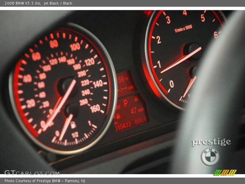 Jet Black / Black 2008 BMW X5 3.0si
