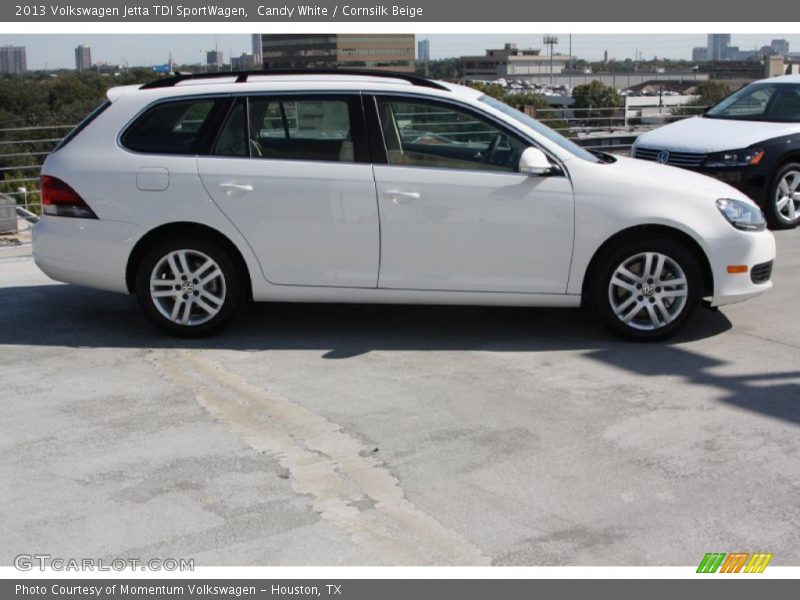 Candy White / Cornsilk Beige 2013 Volkswagen Jetta TDI SportWagen