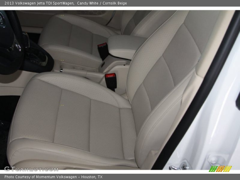 Candy White / Cornsilk Beige 2013 Volkswagen Jetta TDI SportWagen