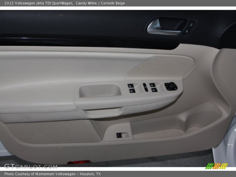 Candy White / Cornsilk Beige 2013 Volkswagen Jetta TDI SportWagen