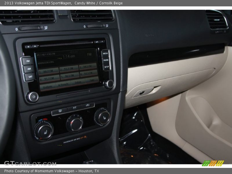 Candy White / Cornsilk Beige 2013 Volkswagen Jetta TDI SportWagen