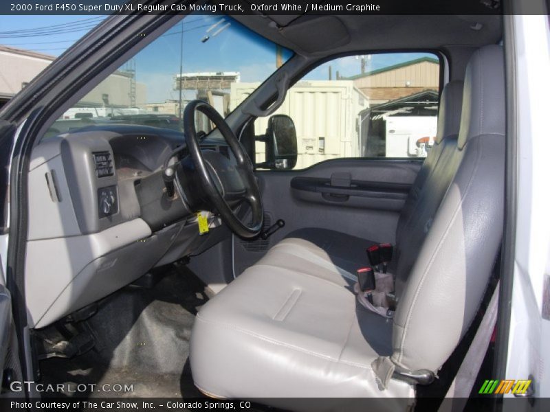 Oxford White / Medium Graphite 2000 Ford F450 Super Duty XL Regular Cab Moving Truck
