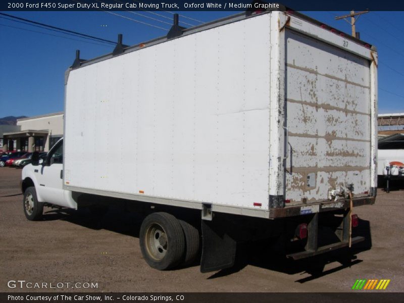 Oxford White / Medium Graphite 2000 Ford F450 Super Duty XL Regular Cab Moving Truck