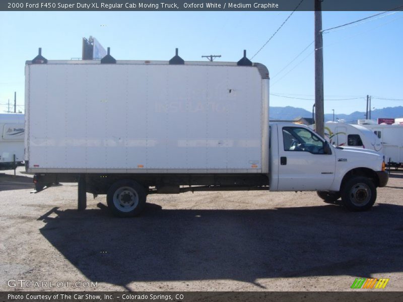 Oxford White / Medium Graphite 2000 Ford F450 Super Duty XL Regular Cab Moving Truck