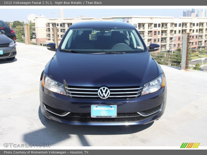 Night Blue Metallic / Titan Black 2013 Volkswagen Passat 2.5L S