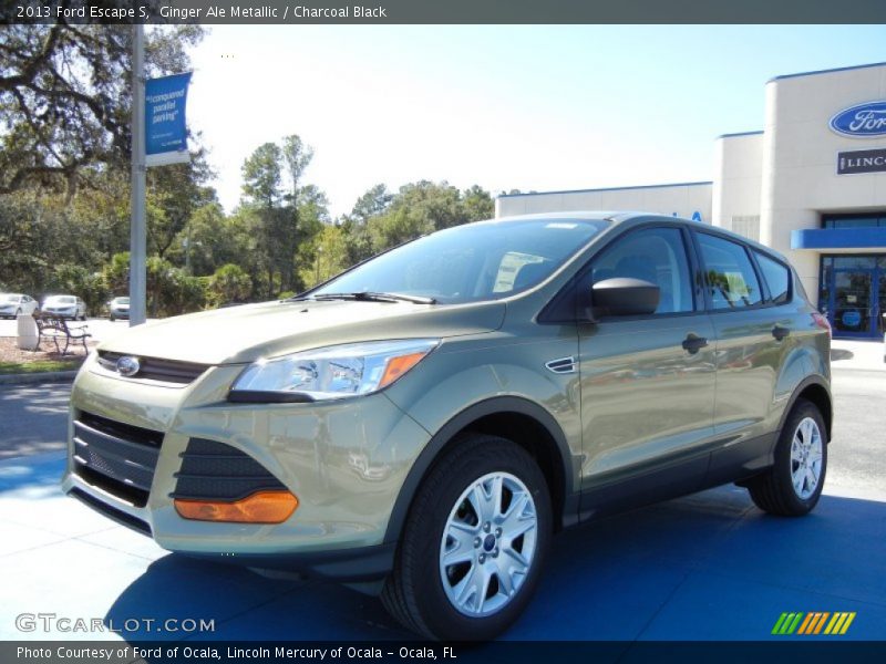 Ginger Ale Metallic / Charcoal Black 2013 Ford Escape S