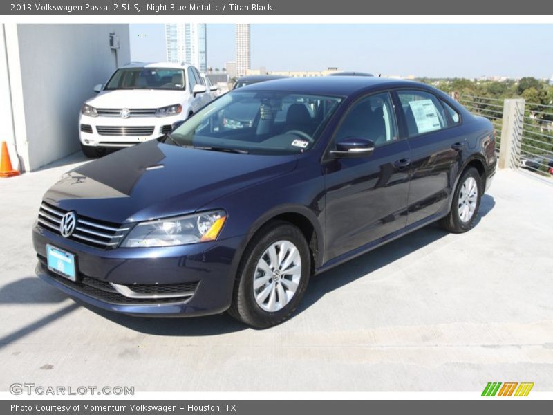 Night Blue Metallic / Titan Black 2013 Volkswagen Passat 2.5L S