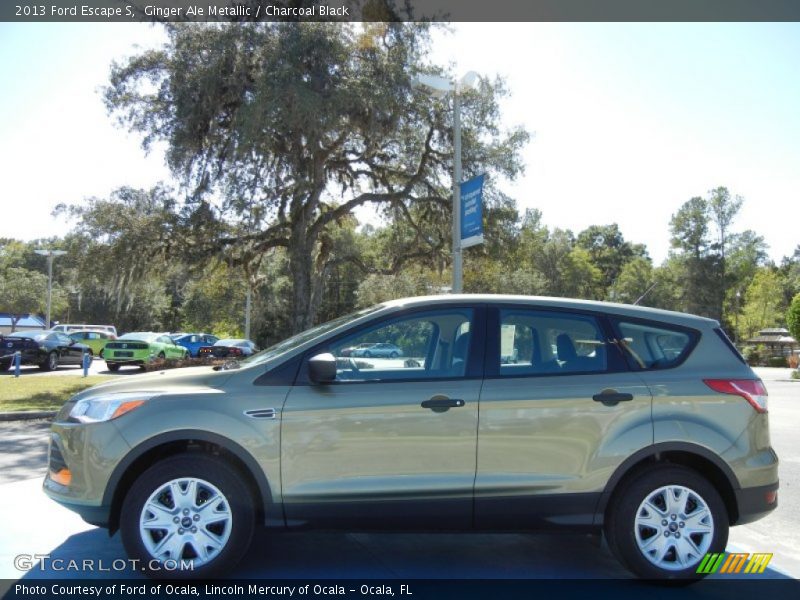 Ginger Ale Metallic / Charcoal Black 2013 Ford Escape S