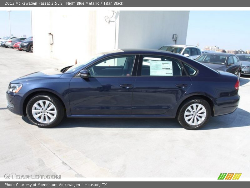 Night Blue Metallic / Titan Black 2013 Volkswagen Passat 2.5L S