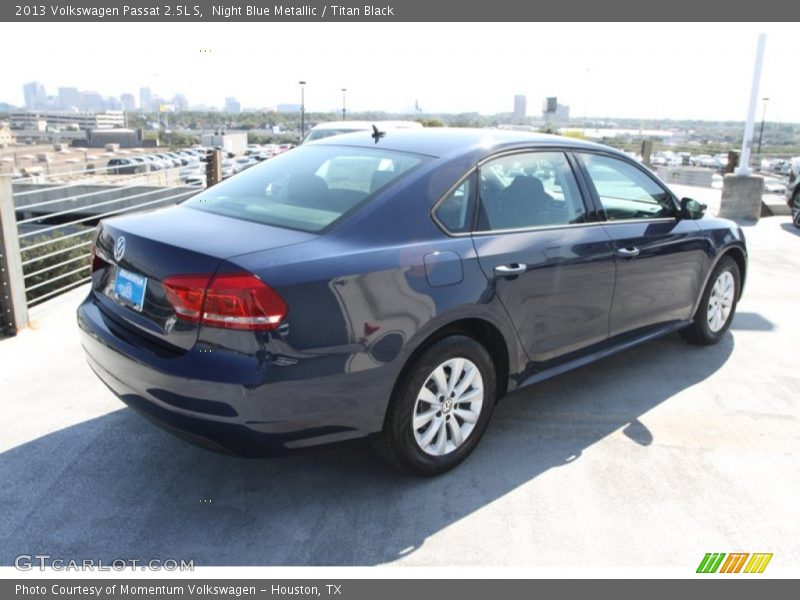 Night Blue Metallic / Titan Black 2013 Volkswagen Passat 2.5L S