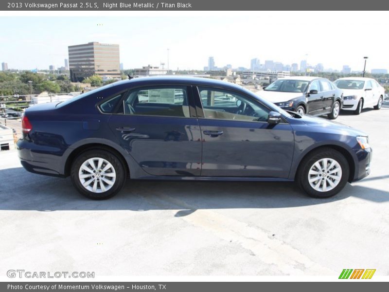 Night Blue Metallic / Titan Black 2013 Volkswagen Passat 2.5L S