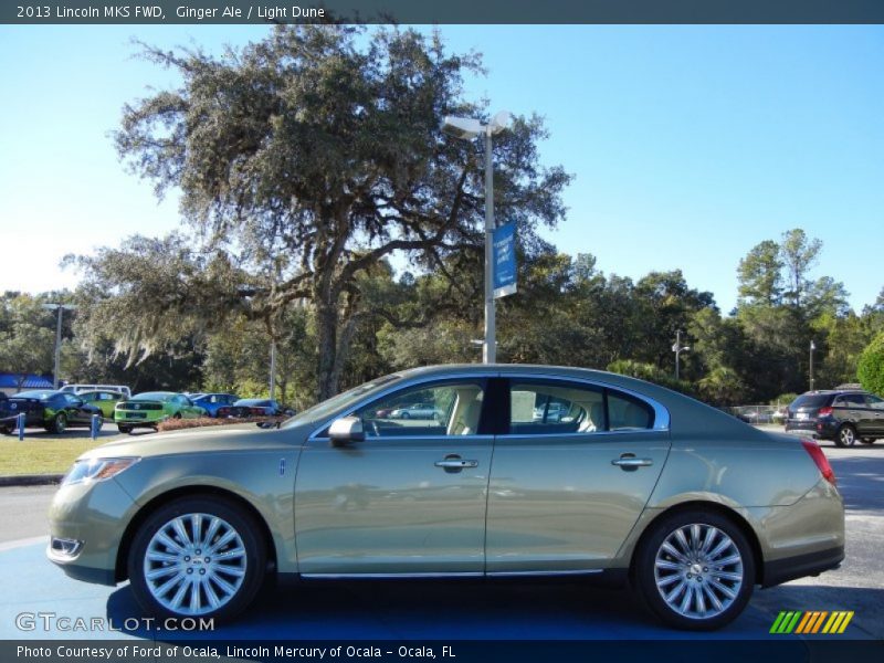 Ginger Ale / Light Dune 2013 Lincoln MKS FWD