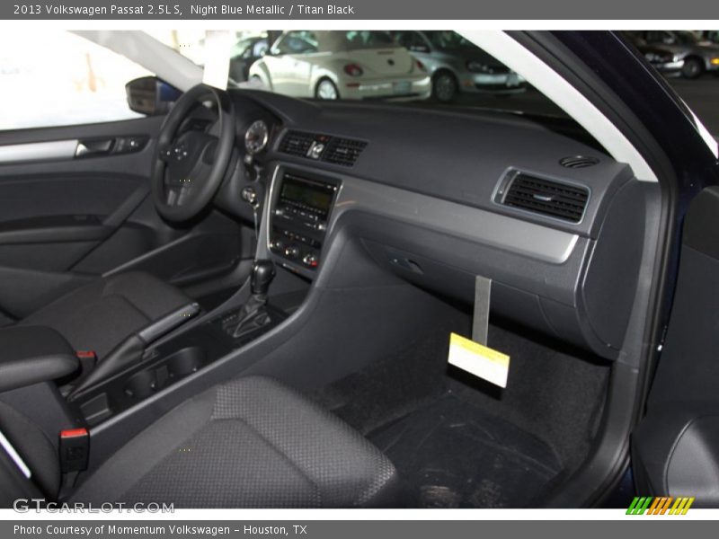 Night Blue Metallic / Titan Black 2013 Volkswagen Passat 2.5L S