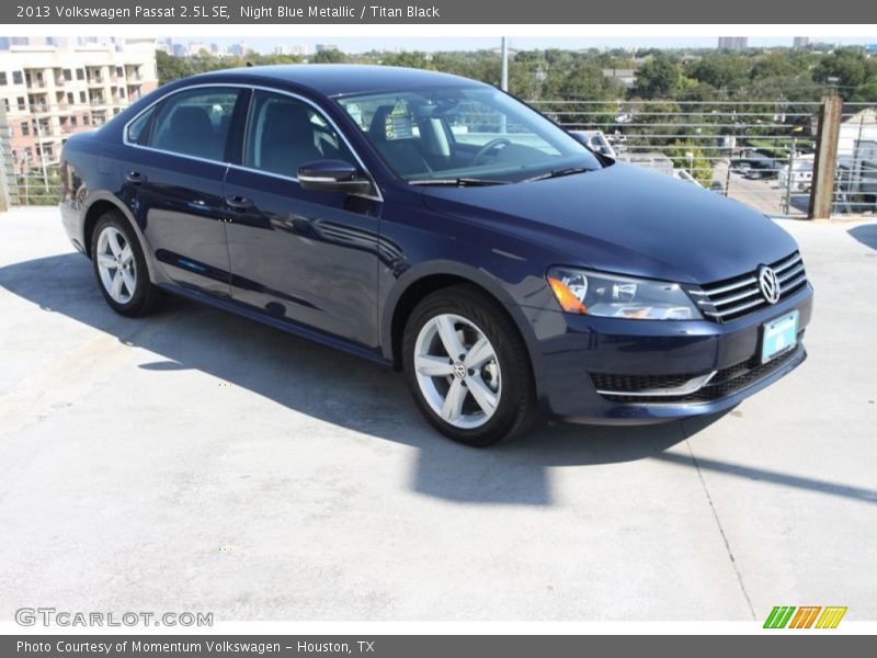 Night Blue Metallic / Titan Black 2013 Volkswagen Passat 2.5L SE
