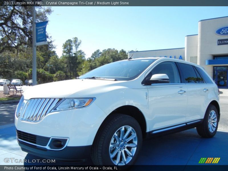 Crystal Champagne Tri-Coat / Medium Light Stone 2013 Lincoln MKX FWD