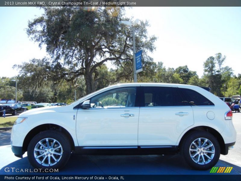 Crystal Champagne Tri-Coat / Medium Light Stone 2013 Lincoln MKX FWD