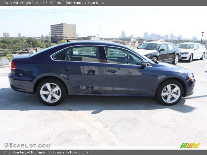 Night Blue Metallic / Titan Black 2013 Volkswagen Passat 2.5L SE