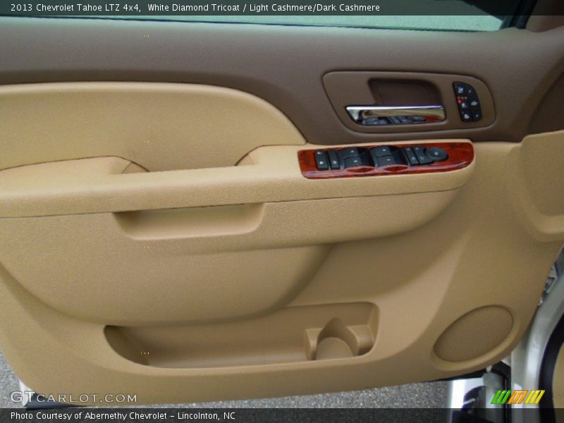 White Diamond Tricoat / Light Cashmere/Dark Cashmere 2013 Chevrolet Tahoe LTZ 4x4