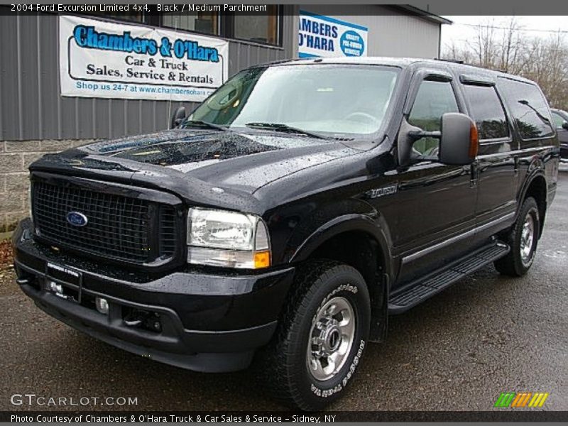 Black / Medium Parchment 2004 Ford Excursion Limited 4x4