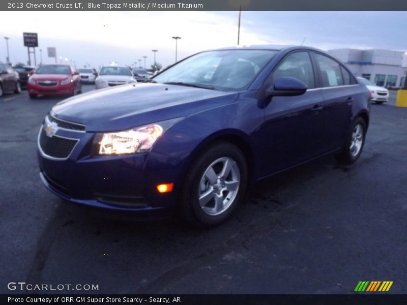 Blue Topaz Metallic / Medium Titanium 2013 Chevrolet Cruze LT