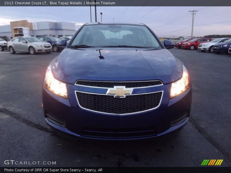 Blue Topaz Metallic / Medium Titanium 2013 Chevrolet Cruze LT