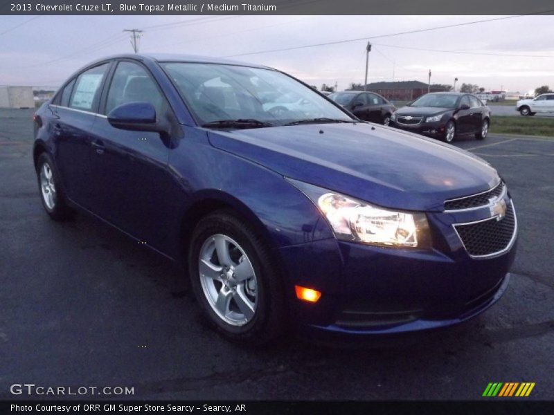 Blue Topaz Metallic / Medium Titanium 2013 Chevrolet Cruze LT