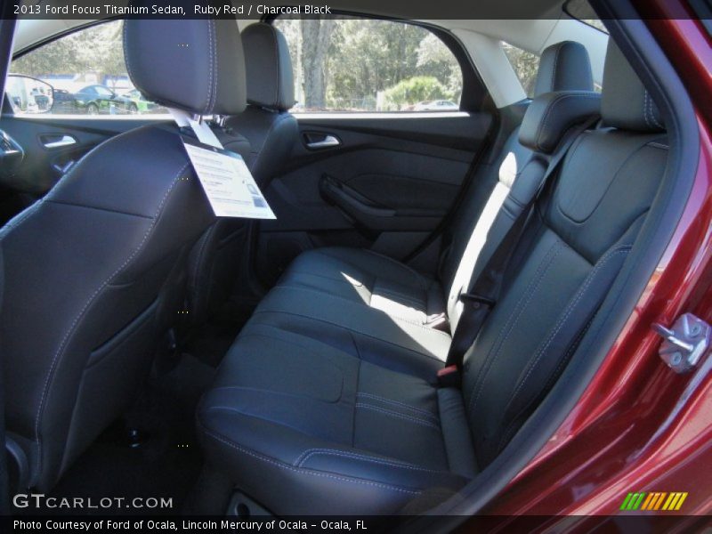 Ruby Red / Charcoal Black 2013 Ford Focus Titanium Sedan