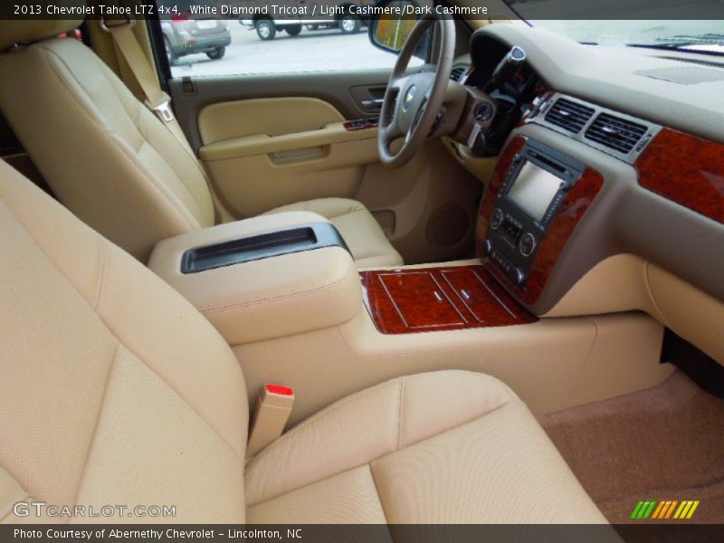 White Diamond Tricoat / Light Cashmere/Dark Cashmere 2013 Chevrolet Tahoe LTZ 4x4