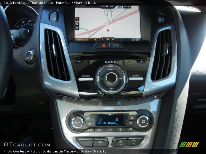 Controls of 2013 Focus Titanium Sedan